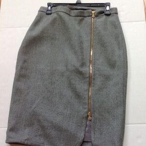 J. Crew Grey Wool Skirt
